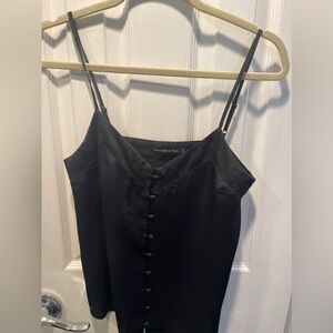 Abercrombie and‎ Fitch black tank with buttons size extra small
